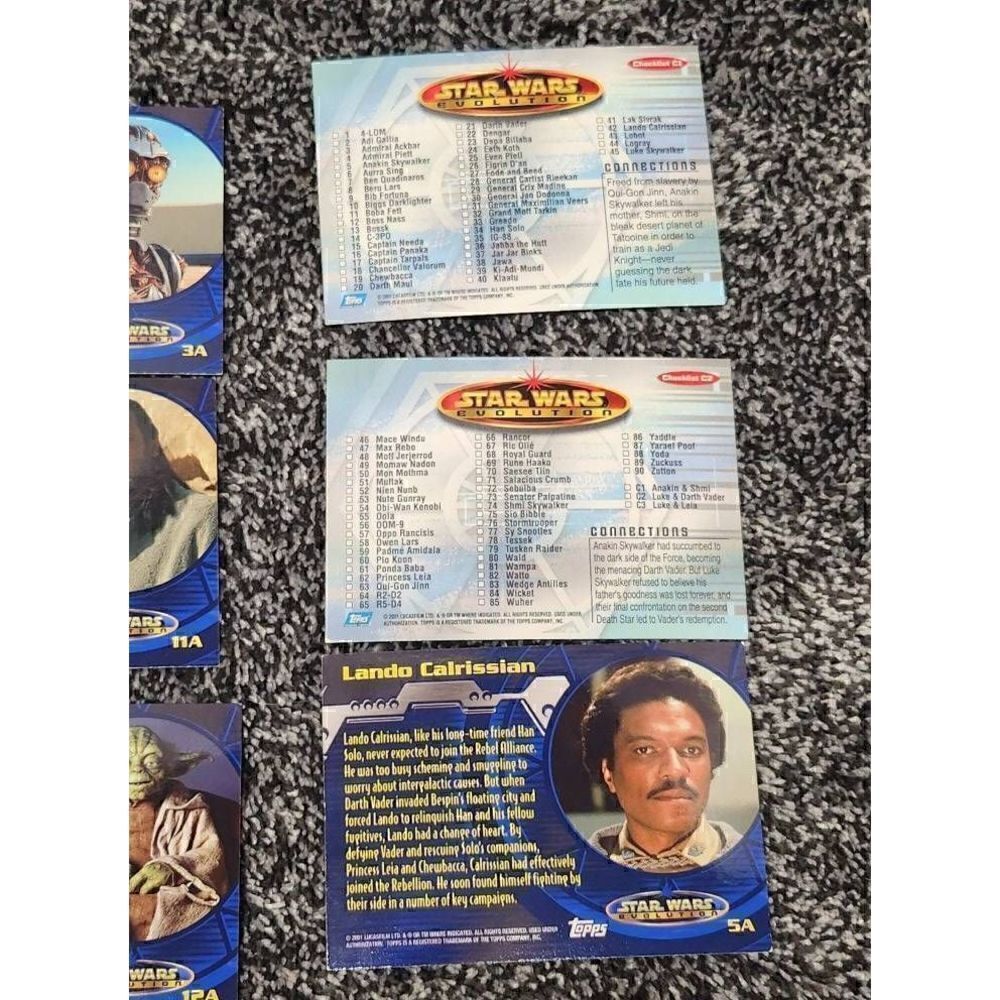 2001 Topps Star Wars: Evolution Trading Cards QTY:10 - Picture 8 of 9